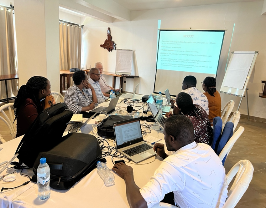 PhD students and study coordinators receiving Epidemiology course from Prof Henrik Friis from the University of Copenhagen.